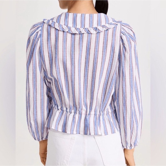XIRENA Lulu Striped Tie-Front Top Small - Picture 10 of 10